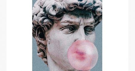 David de Miguel Ángel con chicle.