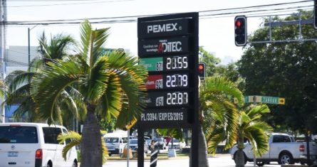 Con alza de cinco centavos en los precios de las gasolinas recibió el año nuevo a los habitantes de Cancún.