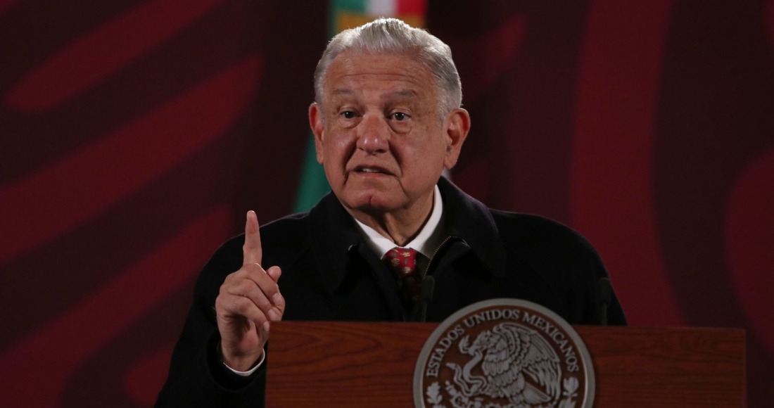 Andrés Manuel López Obrador Presidente De México Durante Su Conferencia Matutina En Palacio Nacional