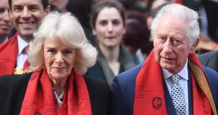 El príncipe Carlos y su esposa, la duquesa de Cornualles, Camilla, en una acto el pasado 1 de febrero en Londres.