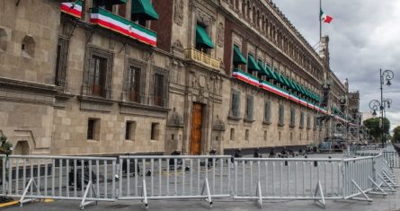 Palacio Nacional en la Ciudad de México.