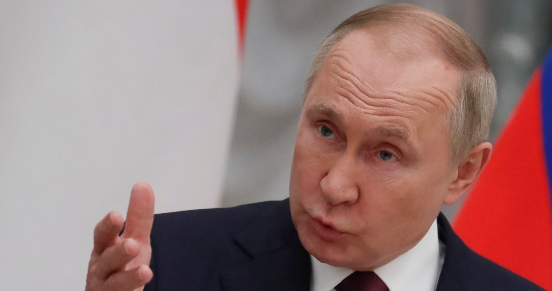 El Presidente Ruso Vladímir Putin Habla En Conferencia De Prensa En Moscú De Febrero De