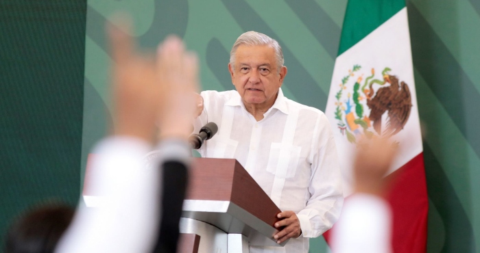 El Presidente Andrés Manuel López Obrador Desde Tapachula Chiapas