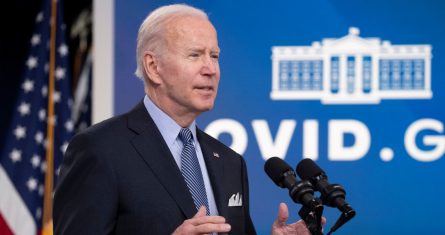 El Presidente de Estados Unidos, Joe Biden, durante un discurso en la Casa Blanca en Washington, el 30 marzo de 2022.