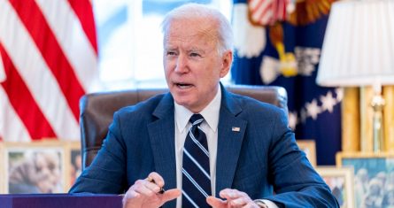 El Presidente Joe Biden en la Casa Blanca en Washington el 11 de marzo del 2021.