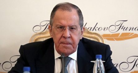 El Ministro de Exteriores de Rusia, Serguéi Lavrov, el pasado viernes en Moscú.