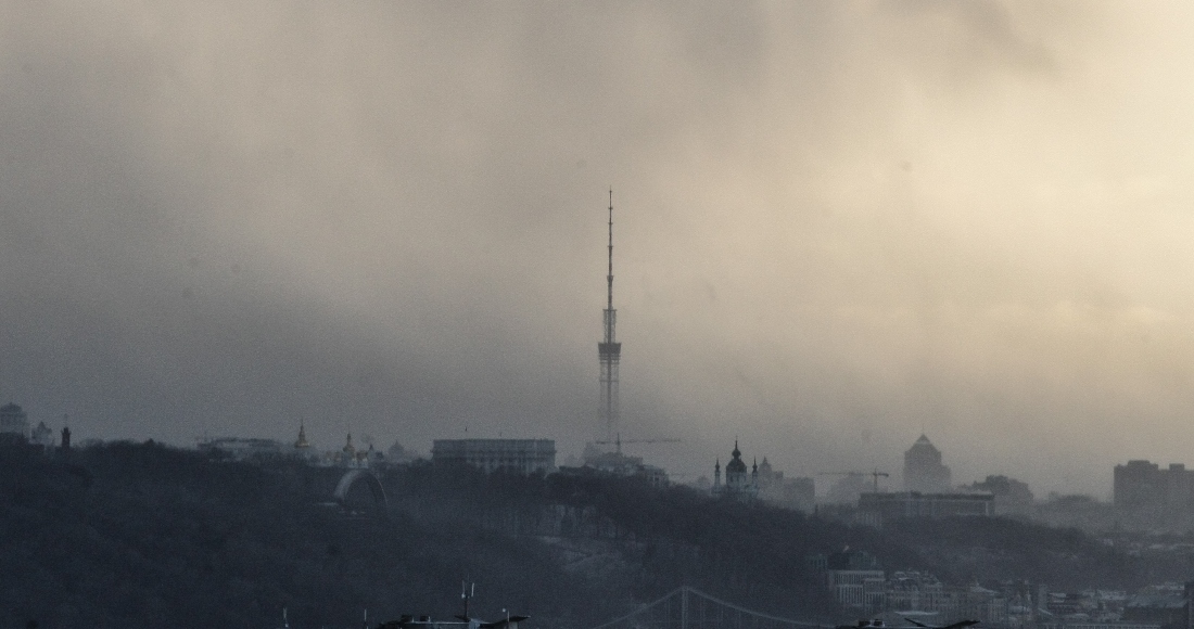 Imagen de archivo de la torre de telecomunicaciones de Kiev, en Ucrania.