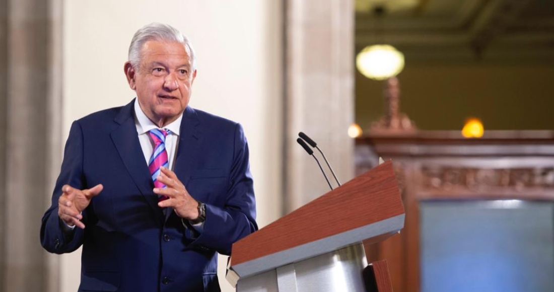 El Presidente Andrés Manuel López Obrador En Su Conferencia Desde Palacio Nacional