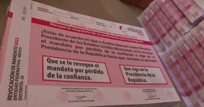 Llegada De Papeletas Para La Consulta De Revocación De Mandato En Toluca Estado De México