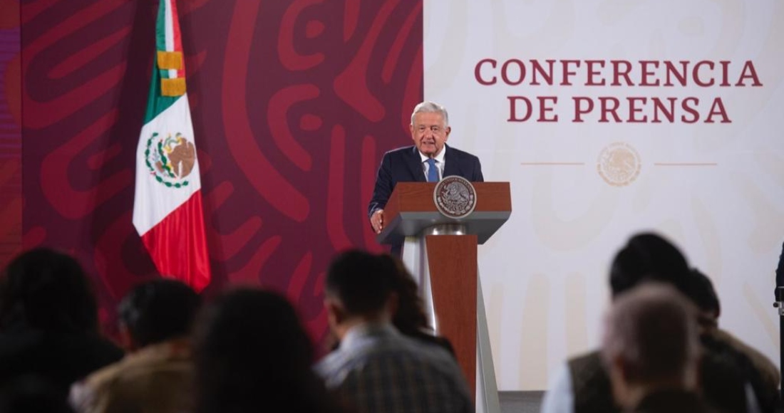 El Presidente Andrés Manuel López Obrador En Su Conferencia De Prensa Matutina Desde Palacio Nacional