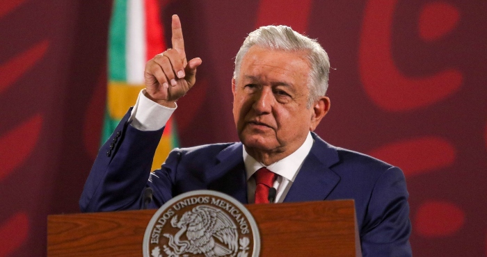 El Presidente Andrés Manuel López Obrador Desde Palacio Nacional