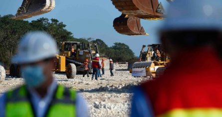 Supervisión de obra del Tramo 2 (Dzitbalché-Calkini, Campeche) del Tren Maya.