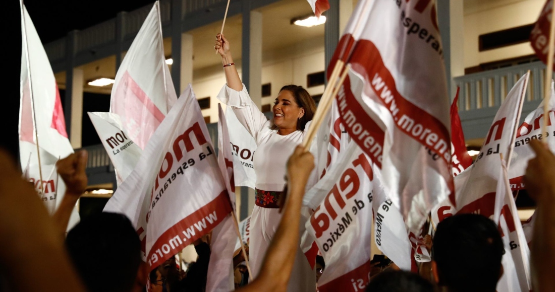 Mara Lezama Festejó La Noche Del De Junio Con Simpatizantes De Morena Su Eventual Triunfo En Las Elecciones Para Ser Gobernadora De Quintana Roo