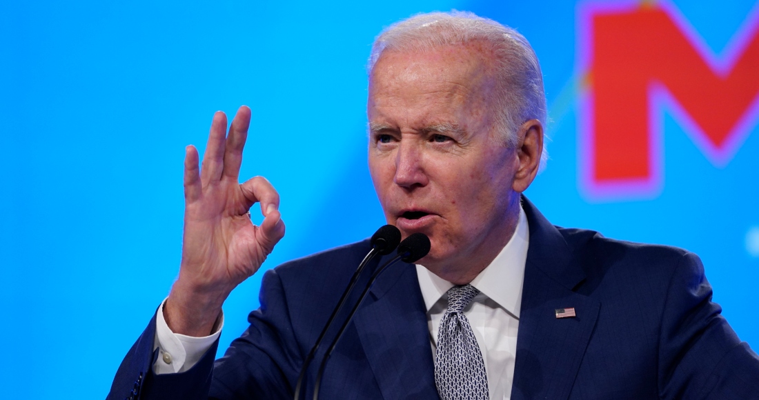 El Presidente Estadounidense Joe Biden Habla En La Convención De La Central Sindical Afl cio En Filadelfia Pensilvania El De Junio Del