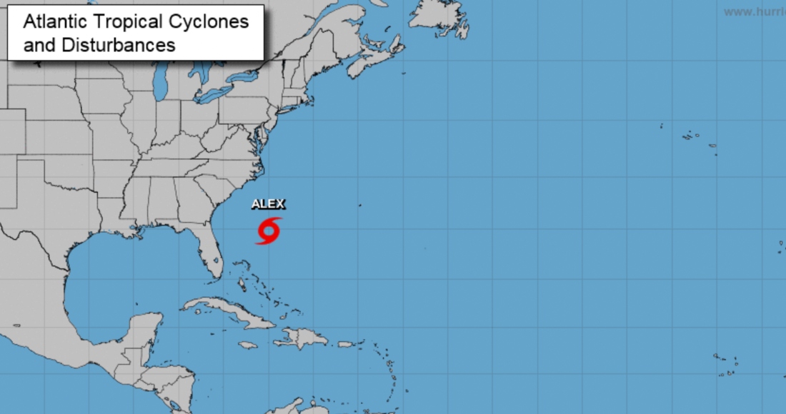 alex Alcanzó Fuerza De Tormenta Tropical Tras Fortalecerse Frente a La Costa Este De Florida El Domingo Por La Madrugada