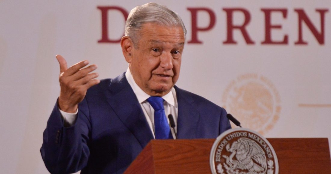 Andrés Manuel López Obrador Presidente De México Durante Su Participación En La Conferencia Matutina Realizada En Palacio Nacional