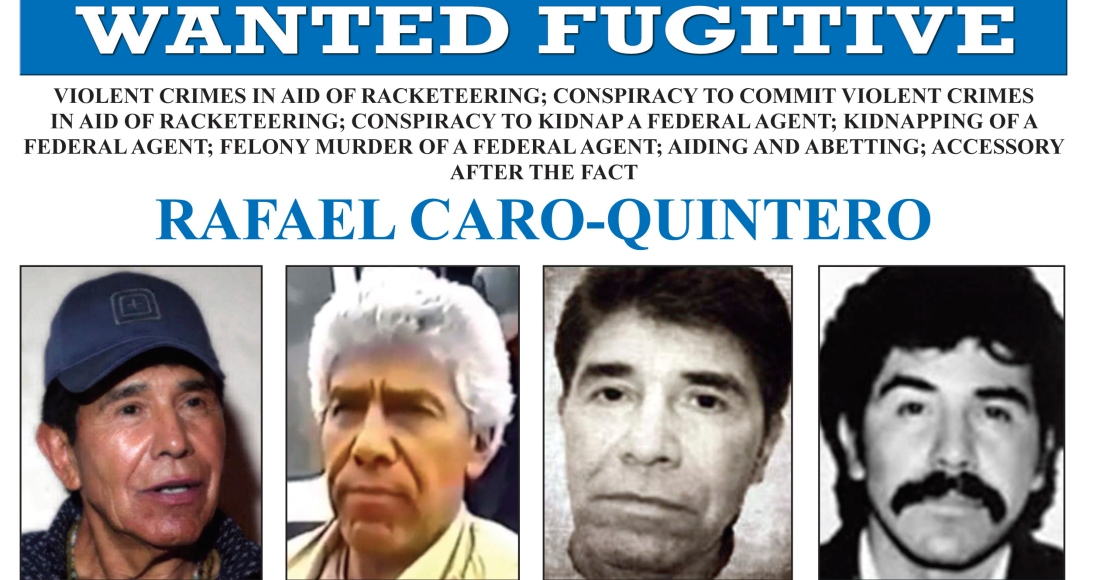 Esta Imagen Publicada Por El Fbi Muestra El Cartel De Búsqueda De Rafael Caro Quintero Quien Estuvo Detrás Del Asesinato De Un Agente De La Dea En