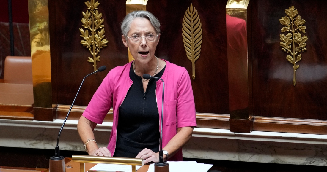 La Primera Ministra Francesa Elisabeth Borne Da Un Discurso Ante La Asamblea Nacional En París Francia El De Julio De