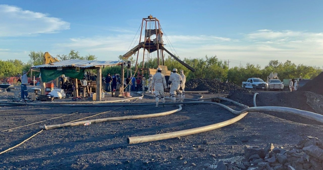 Las Labores De Rescate De Al Menos Diez Mineros Atrapados En Un Pozo De Carbón En La Localidad De Agujita En El Municipio De Sabinas Coahuila Continúan En El Lugar