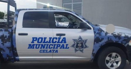 Patrulla de la Policía Municipal de Celaya, Guanajuato.